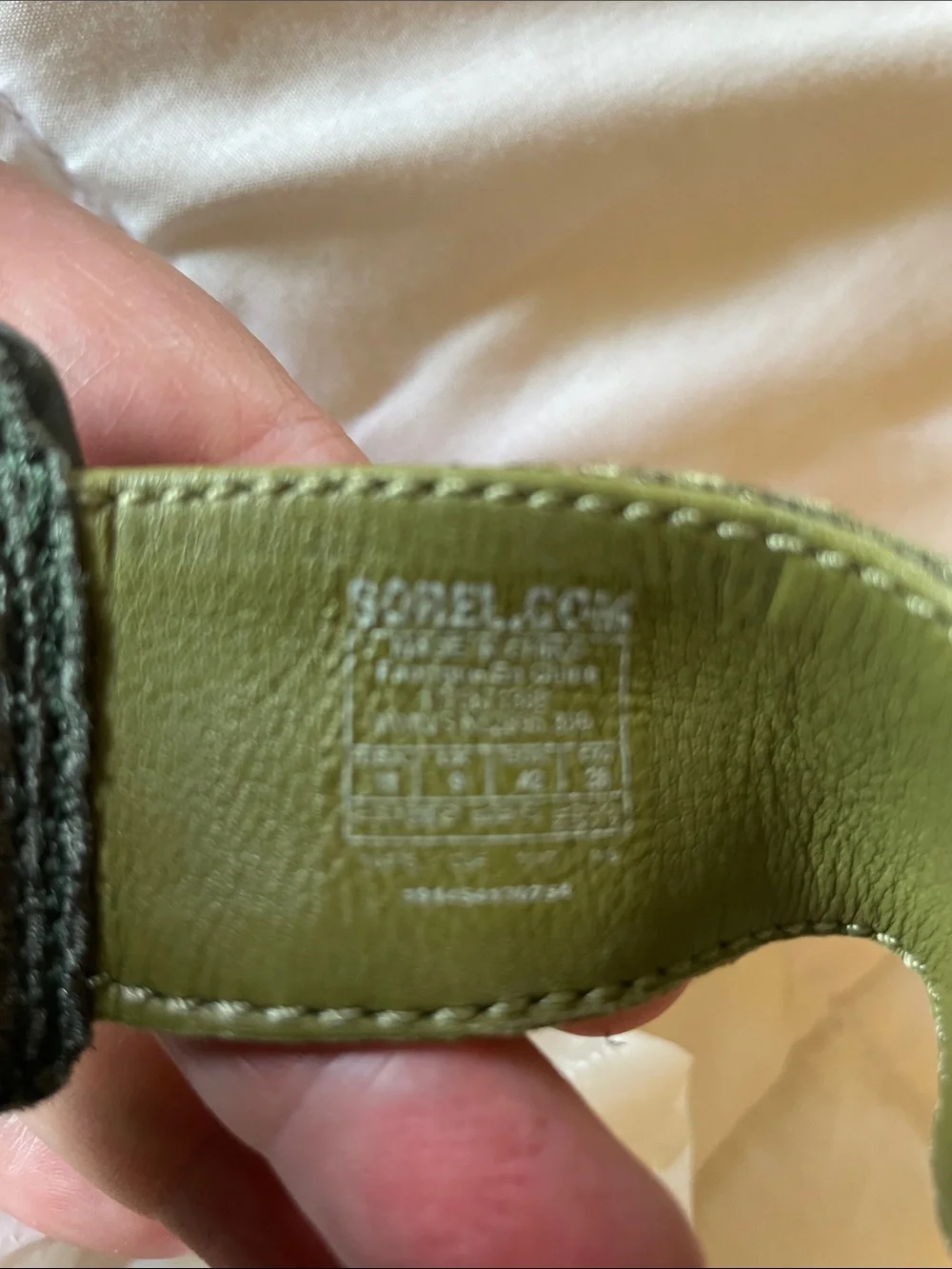 Sorel Joanie Olive Green Strappy Wedge Sandals Size US 11, Euro 42